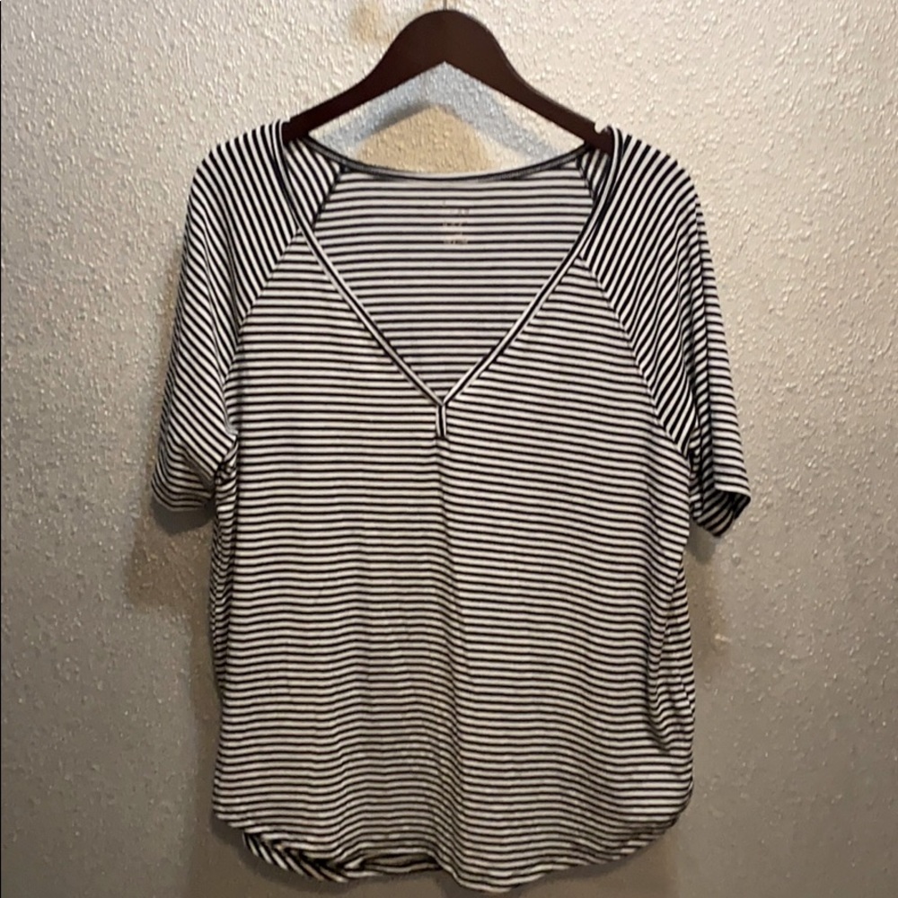Striped “a new day” XXL